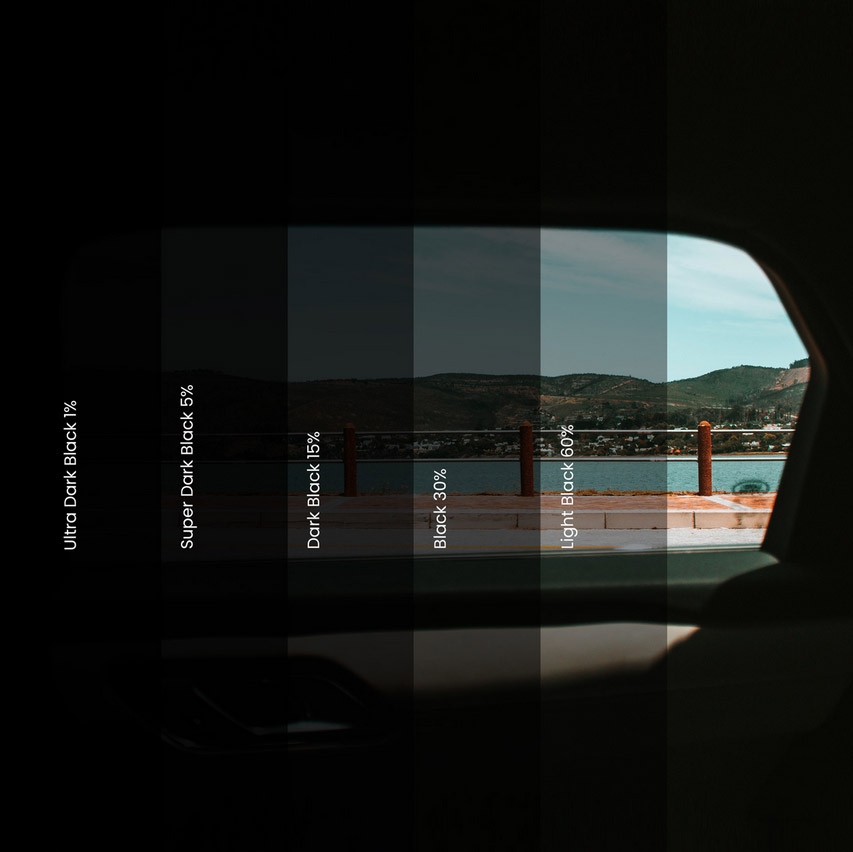 FOLIA DO PRZYCIEMNIANIA SZYB PRZECIWSŁONECZNA SAMOCHODOWA 75x300 99% 10szt Akcesoria dodatkowe nożyk rakla