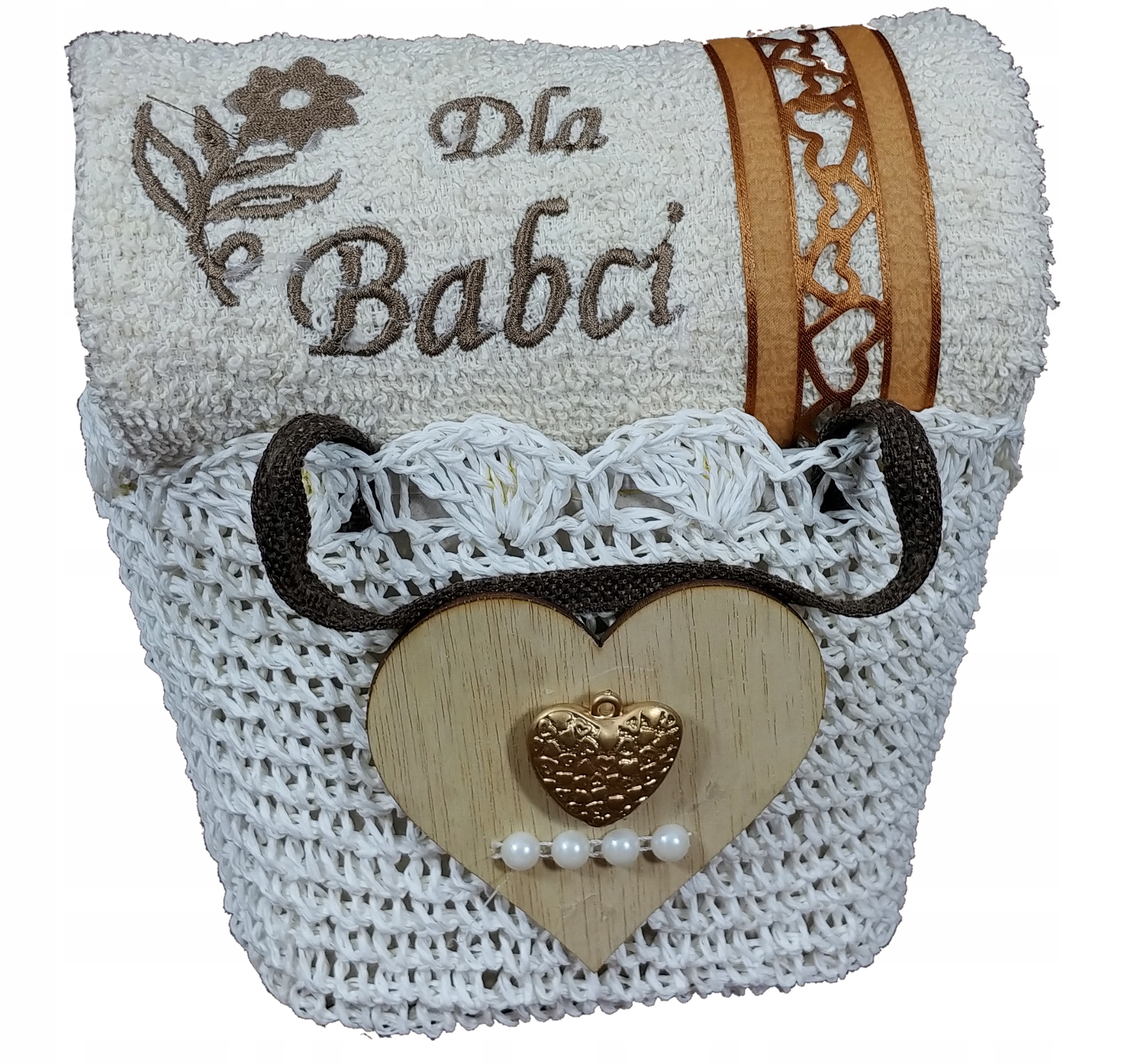 

Dla Babci Torebka Ręcznik z Haftem