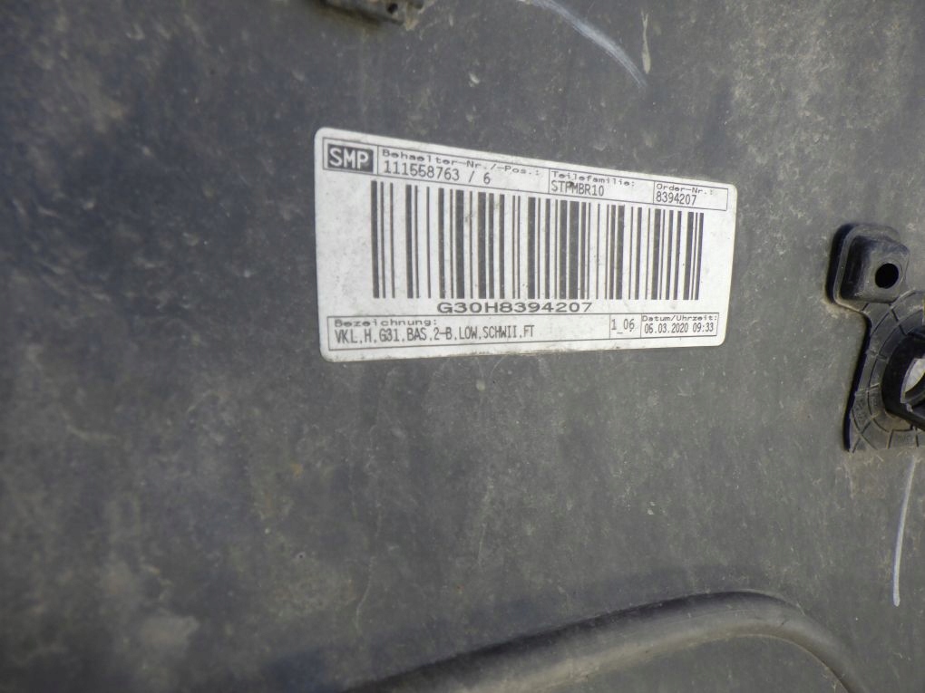 BMW 5 G31 KOMBI bumper rear