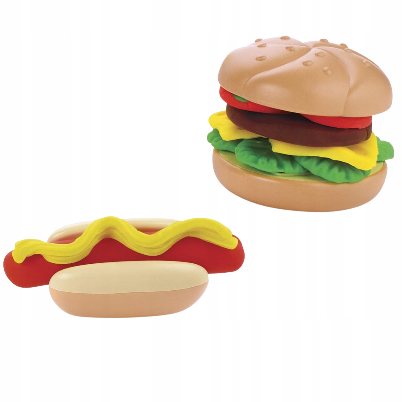 CIASTOLINA MASA PLASTYCZNA CIASTO MAKARON ZESTAW KREATYWNY MASZYNKA BURGER Wiek dziecka 3 lata +