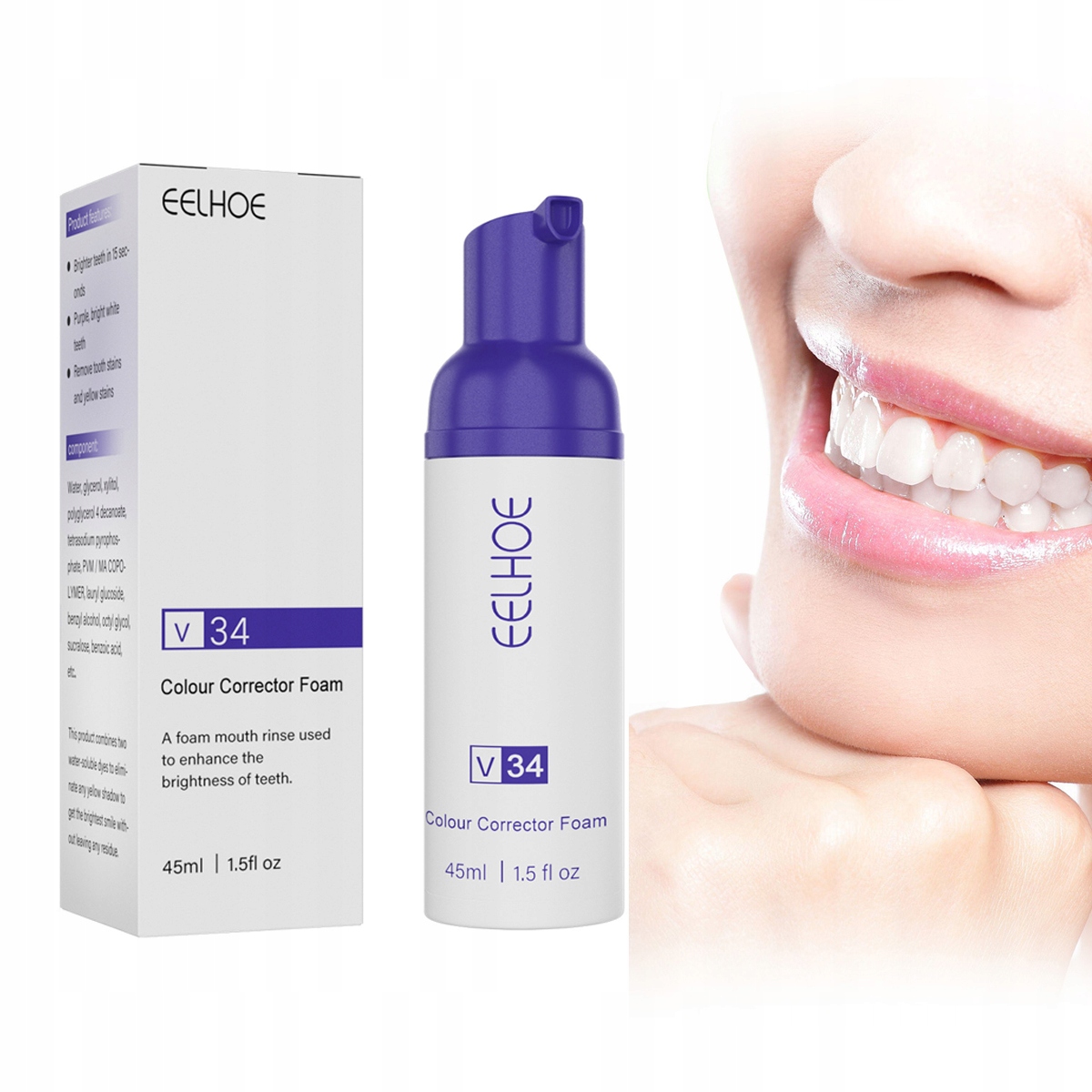 

Oczyszczający Wybielający Mus Pianka Pasta Do Zębów