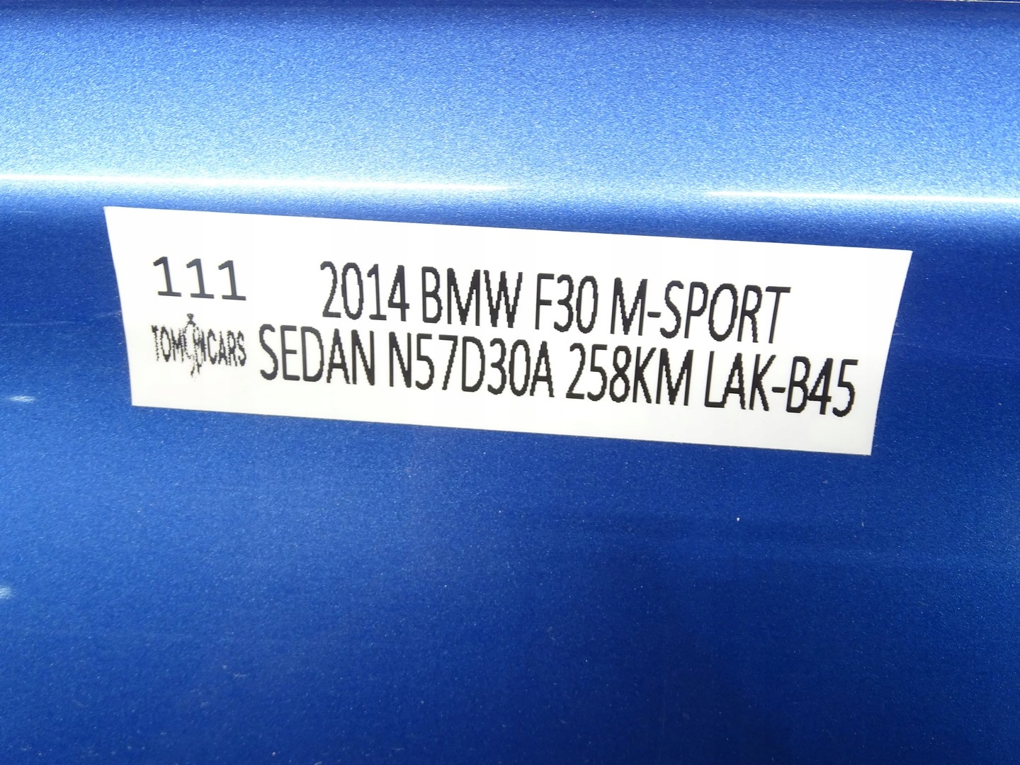 door right right front front BMW F30 F31 LAK B45