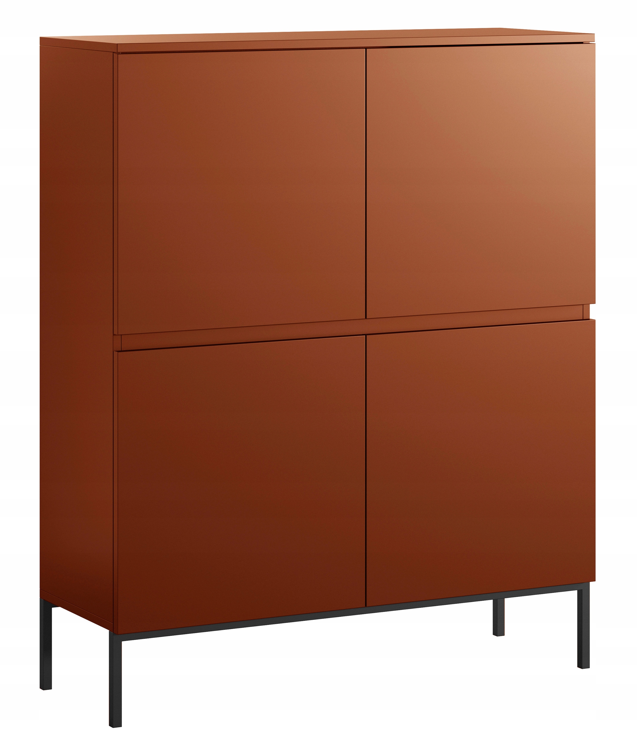 Komoda wysoka Bemmi 100 cm Ceglasty
