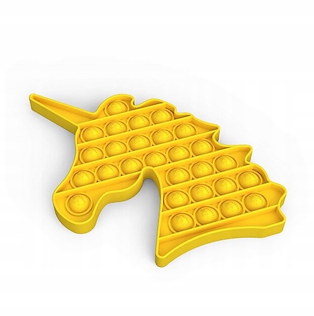 POP IT СТРЕСС ИГРУШКА ЕДИНОРОГ - ЖЕЛТЫЙ