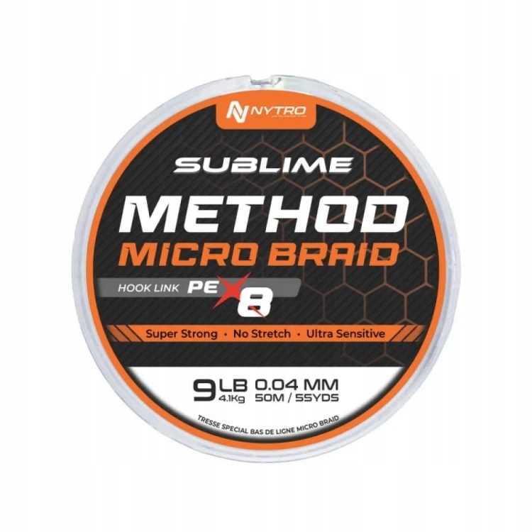 Nytro Sublime PE-X8 Method Microbraid Hook Link 0,10 mm