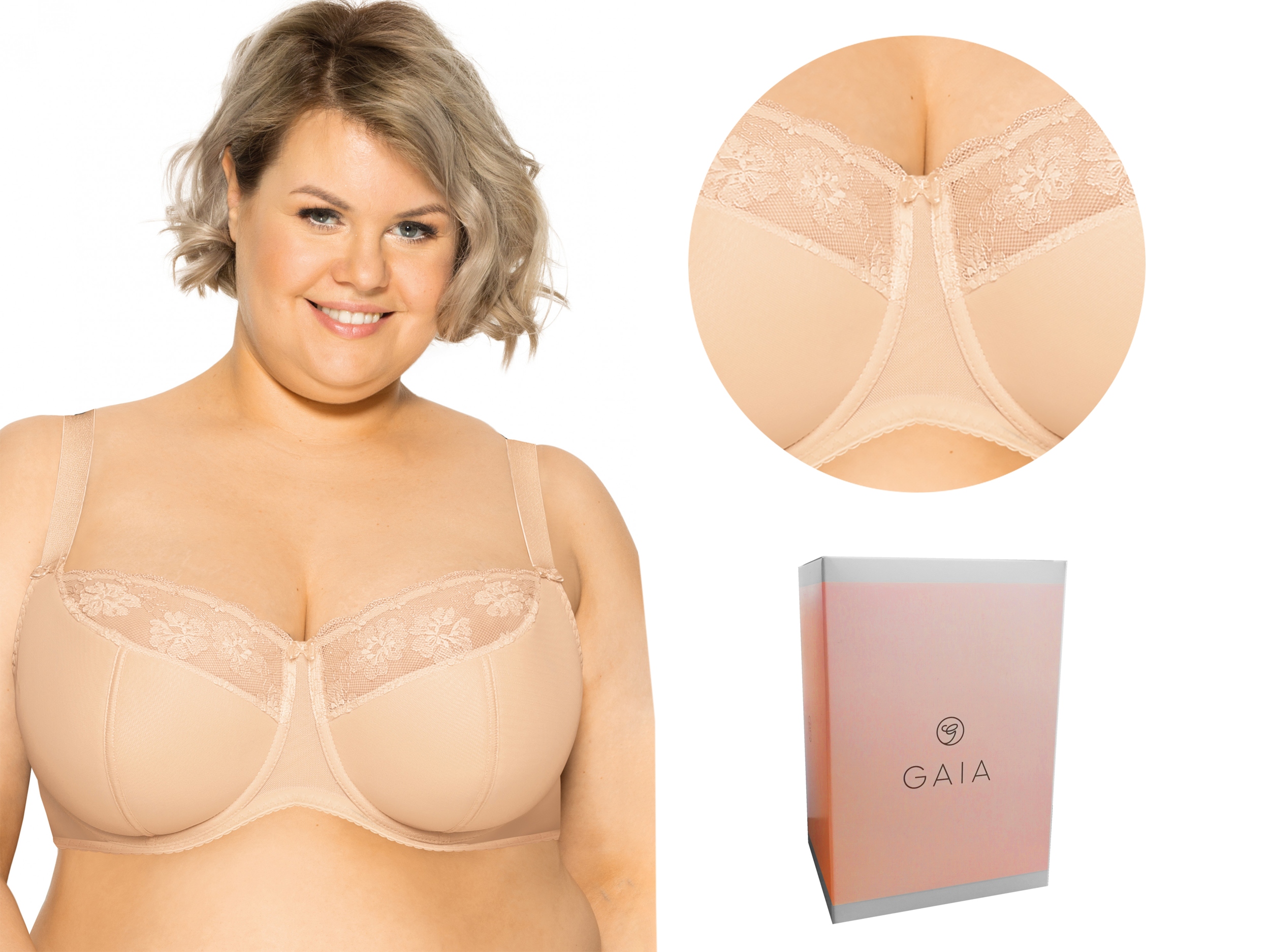 

Biustonosz semisoft Gaia 1008 Bonita Maxi Beż 100F