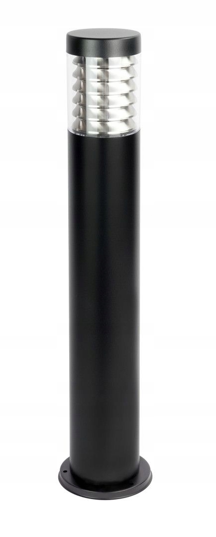Čierny vonkajší stĺpik Joy 75 cm s E27 pre záhradu, sídlisko, chodník
