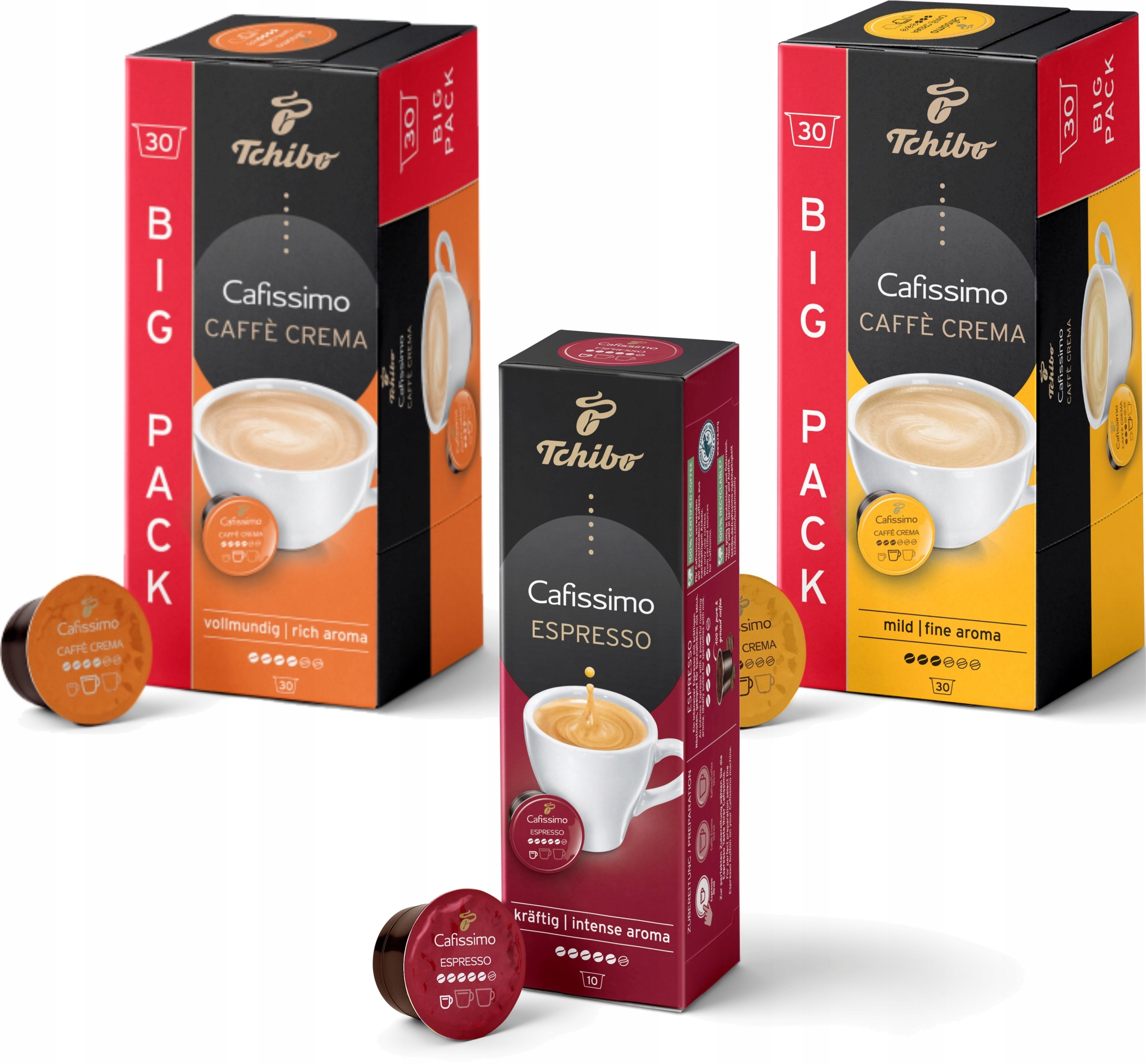 Levně Tchibo Cafissimo Morning MIX Sada 70 kapslí