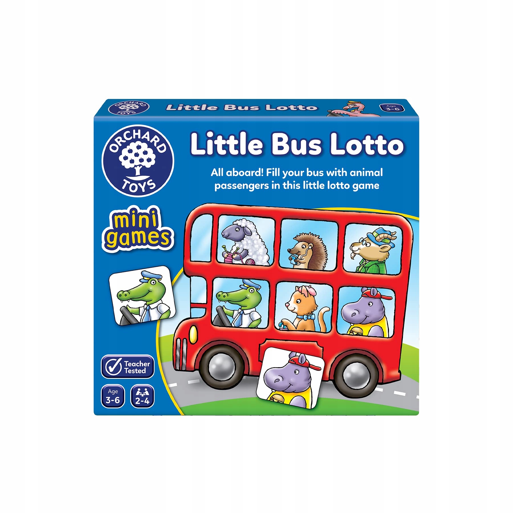 Orchard Toys Little Bus Lotto Mini Game, Small and Compact, Travel