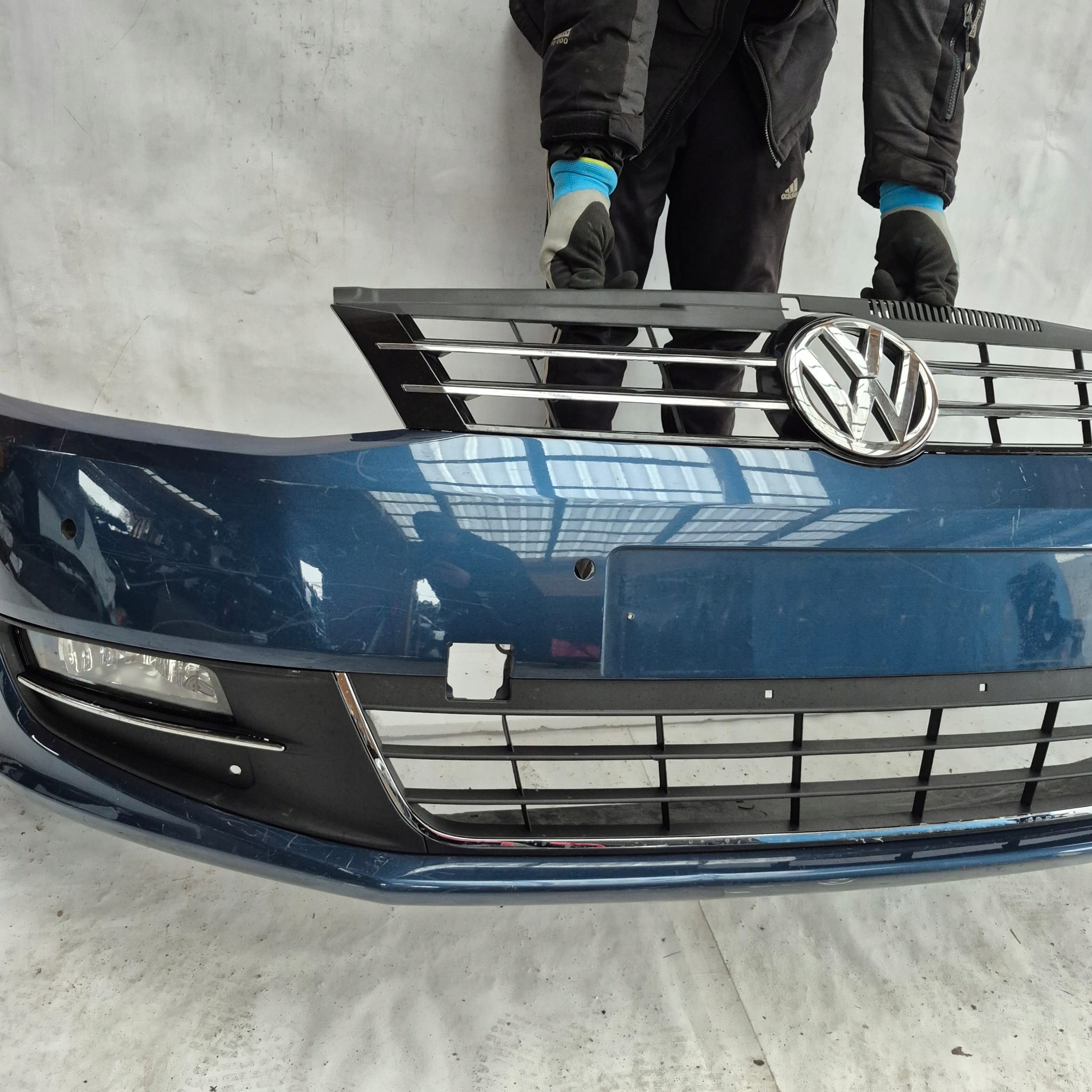 VW SHARAN II 2 10-22 bumper front front 4XPDC 7N0807221A