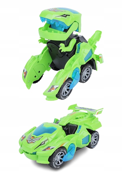 

Auto Dinozaur Robot Zmienia jeżdzi gra Świeci Led