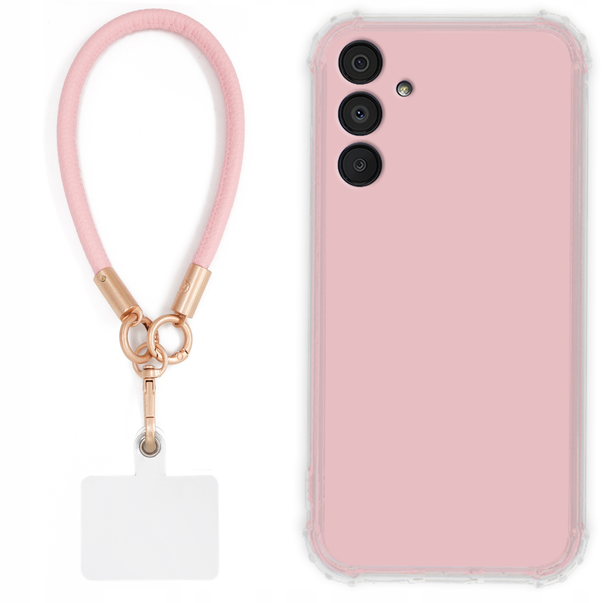 Puzdro Pre Samsung A16 4G Antishock Pinky Ružové Vodítko Sada Odolné