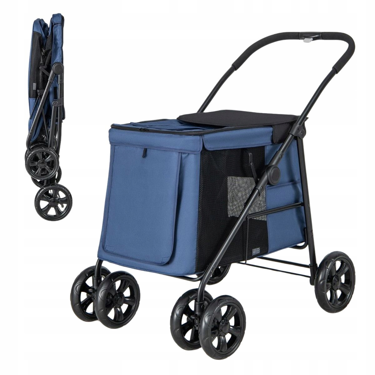 Skládací kočárek pro malá zvířata Přepravka pro malá zvířata