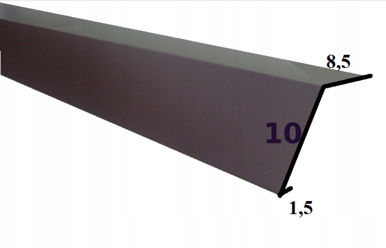 PAS NADRYNNOWY dł. 1,95 m ral 8017 BRĄZ D-MATT