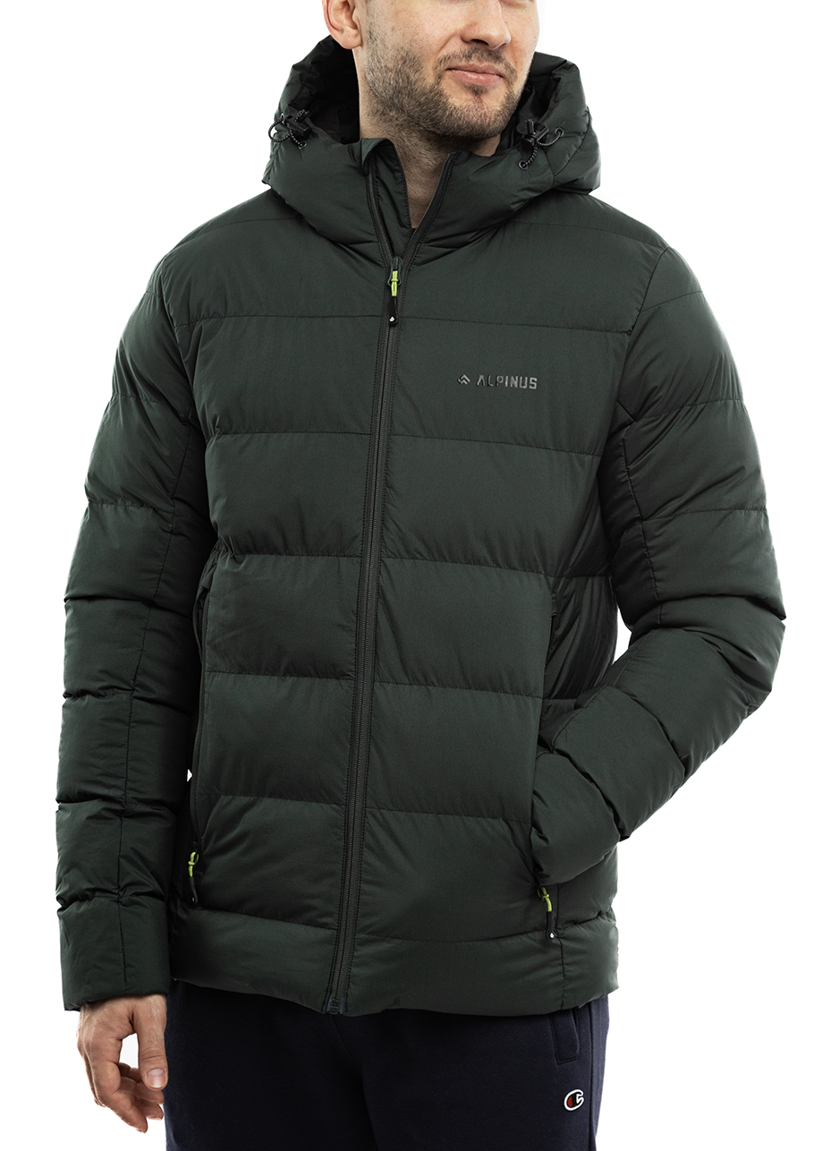Alpinus Pánská zimní prošívaná teplá bunda s kapucí Furggen, velikost XXL