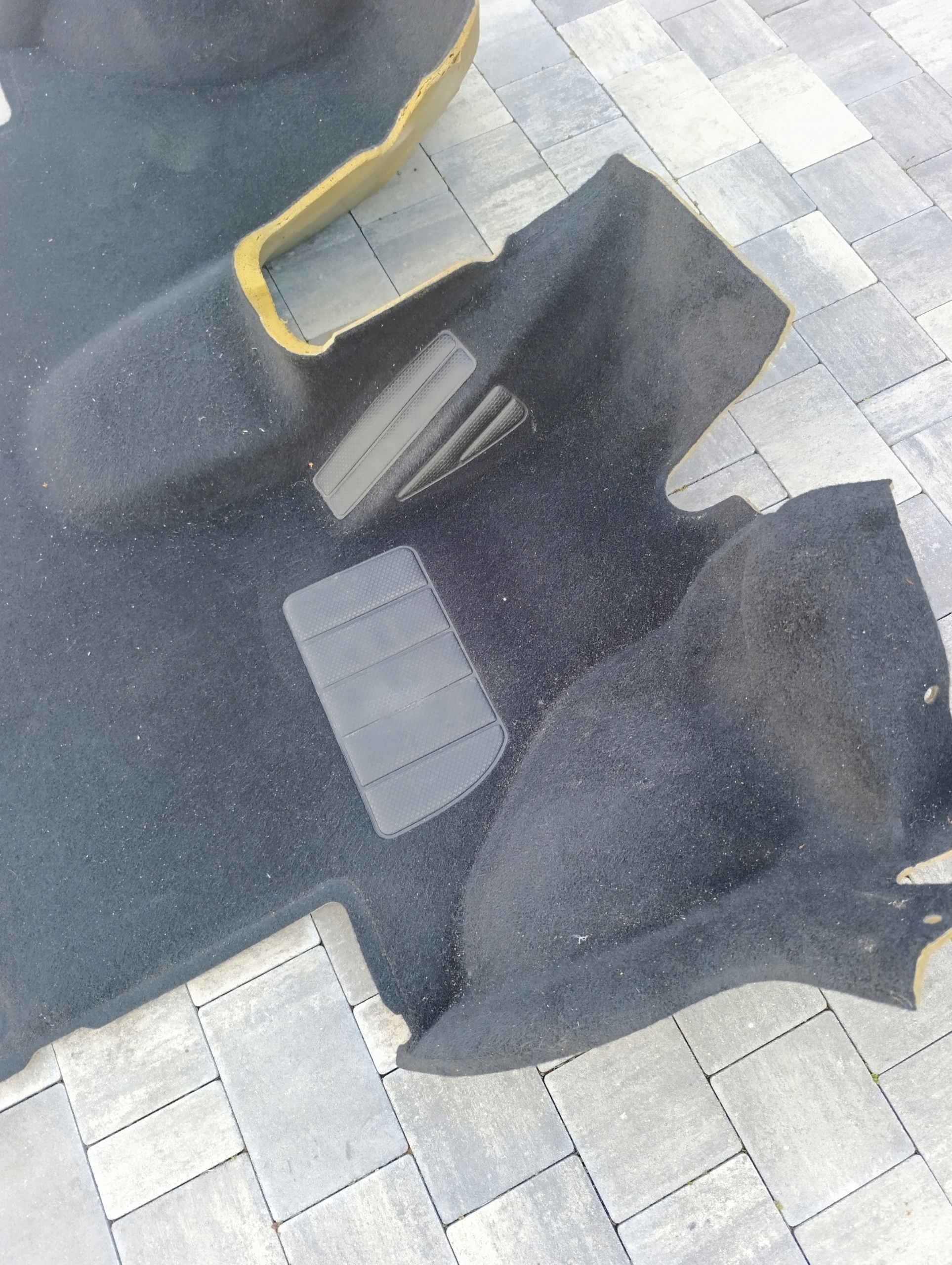 carpet mats VW T5 T6 front welur black ANGLIK