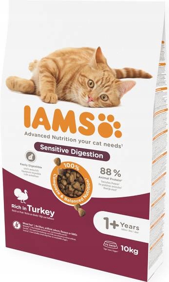 Iams Cat Adult Sensitive Digestion Karma Dla Kota 10kg