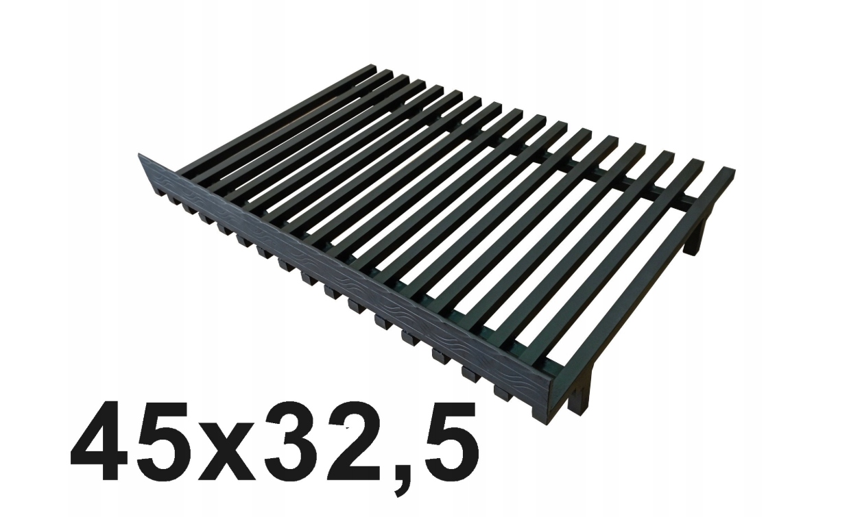 Stojanový krbový rošt 45 x 32,5 cm s omezovačem plotu