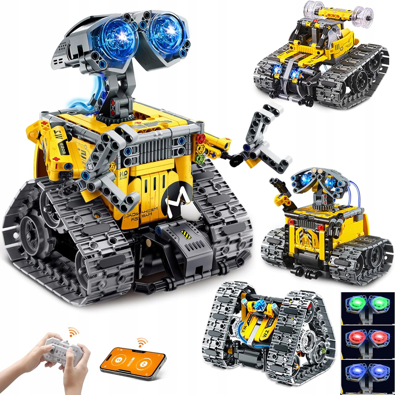 Robot Edukacyjny 4W1 Do Składania, Zdalne Sterowanie I Aplikacja
