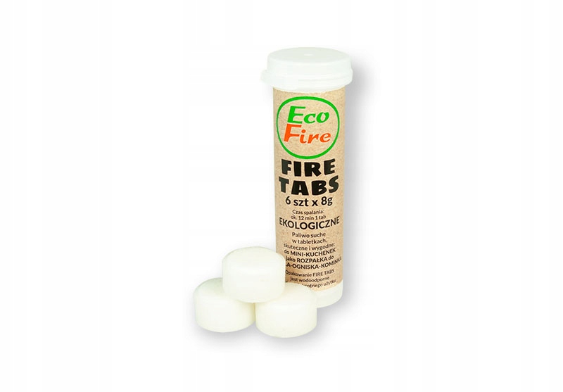 Tabletki Fire Tabs Ekologiczne paliwo suche Tubka