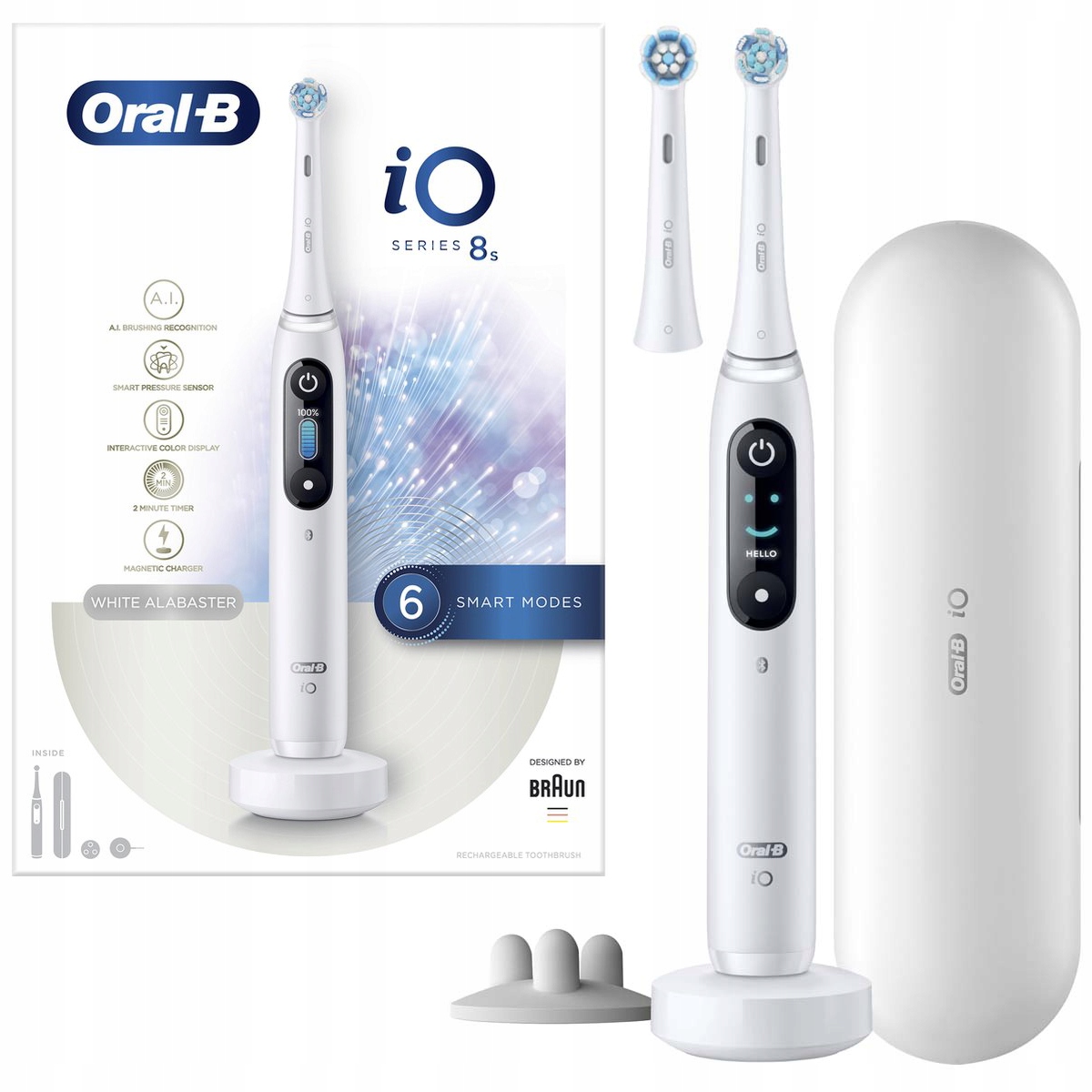 Szczoteczka Elektryczna Braun Oral-B iO Series 8s Biała