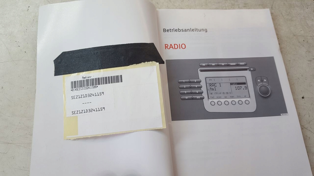 Radio Seat Toledo III 2,0 TSI