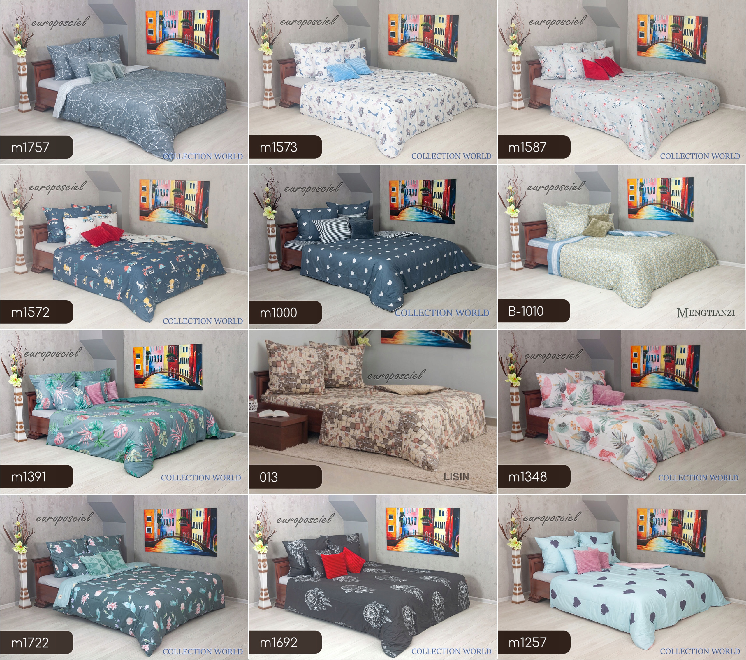 Pościel ELWAY 160x200 Bawełna Satynowa NOWE WZORY Długość poszewki na kołdrę 200 cm