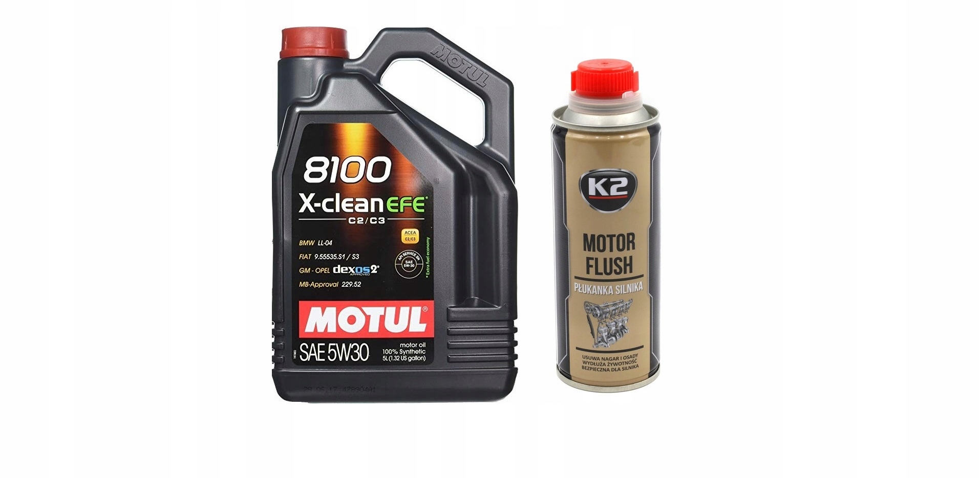 

Olej Motul 8100X-Clean Efe 5W-30 5L Płukanka +T371