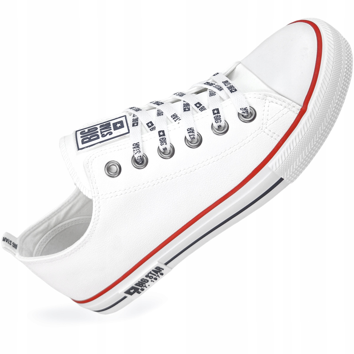 

Męskie trampki białe Big Star ekoskóra KK174046 43