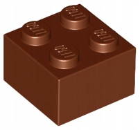 

Lego 3003 Klocek 2x2 Reddish brown 4211210 2szt N