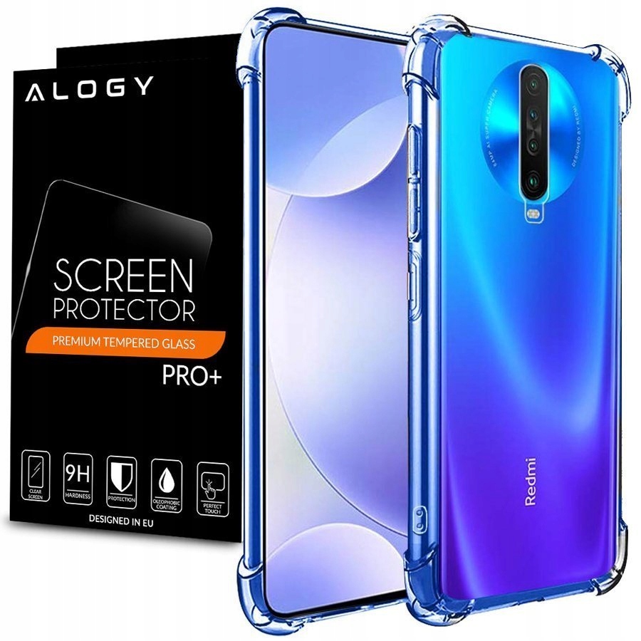 

Etui Guma Case Pancerne Alogy Do Poco X2 + Szkło