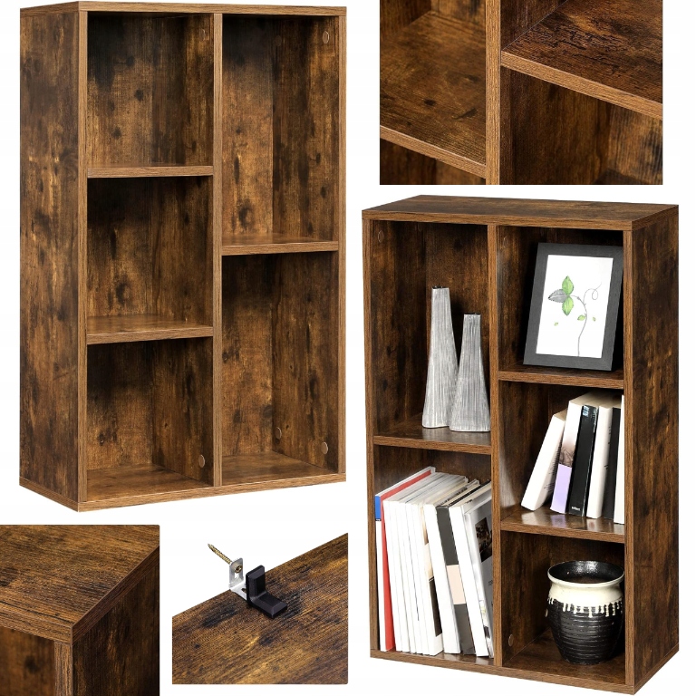 Rohová Regál na hračky, 5-úrovňová úložná skrinka Loft