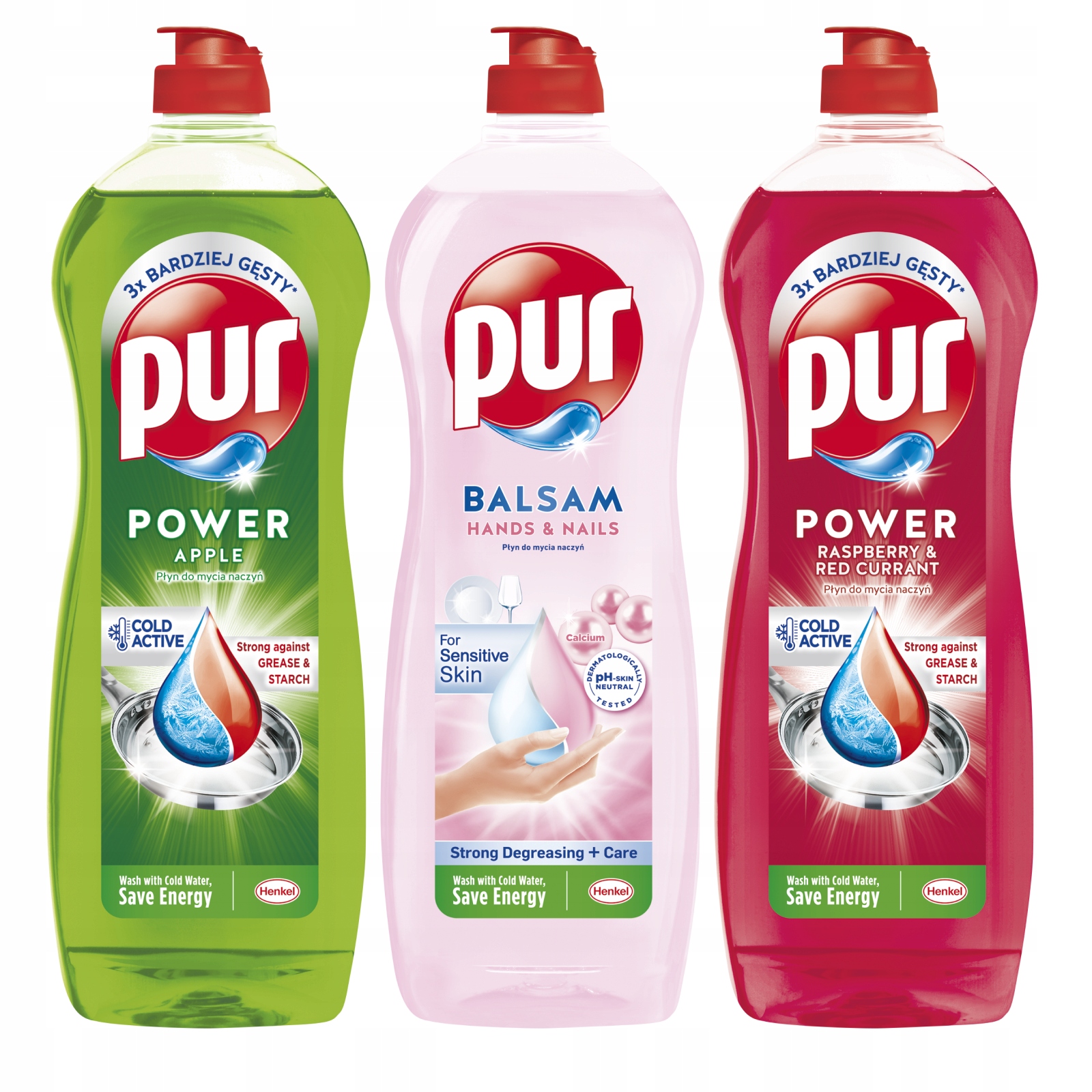 

Pur Płyn do naczyń MIX Zestaw 3 x 750ml
