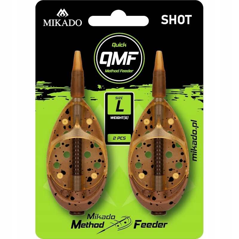 Koszyk Method Feeder Mikado Shot Q.m.f. System L 40g 2szt. Na Pellet Zanętę