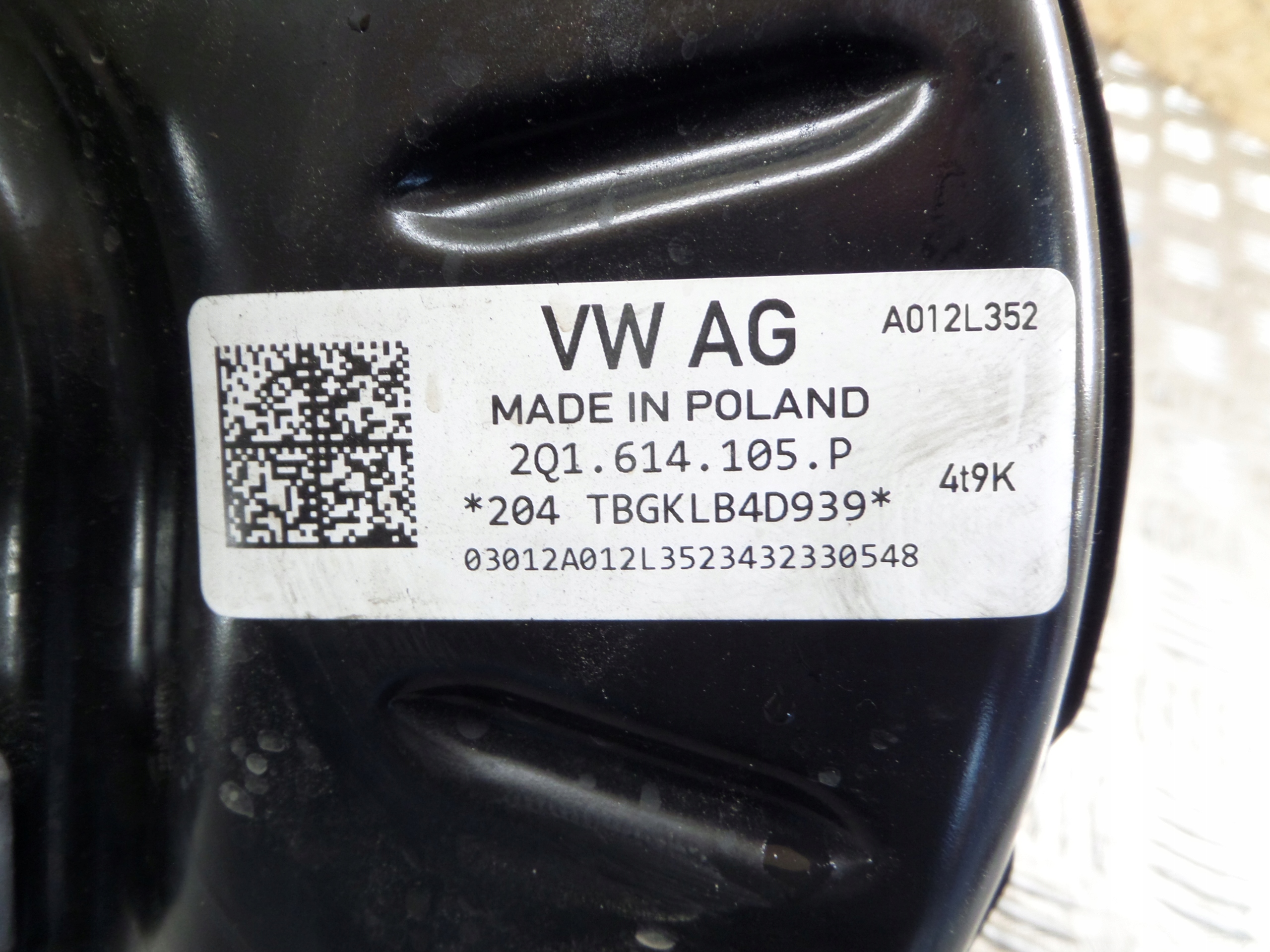 VW SKODA SEAT Servo bremsen 2Q1614105P