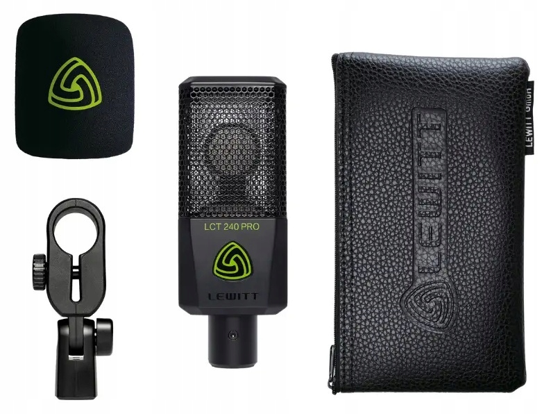 Lewitt Lct 240 Pro Black Mikrofon Pojemnościowy Studyjny Wielkomembranowy