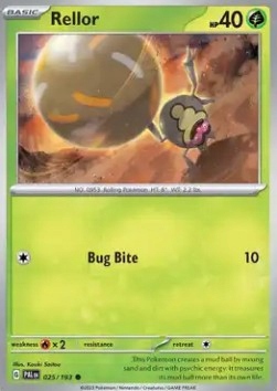 Karty Pokemon (pal 025) Rellor