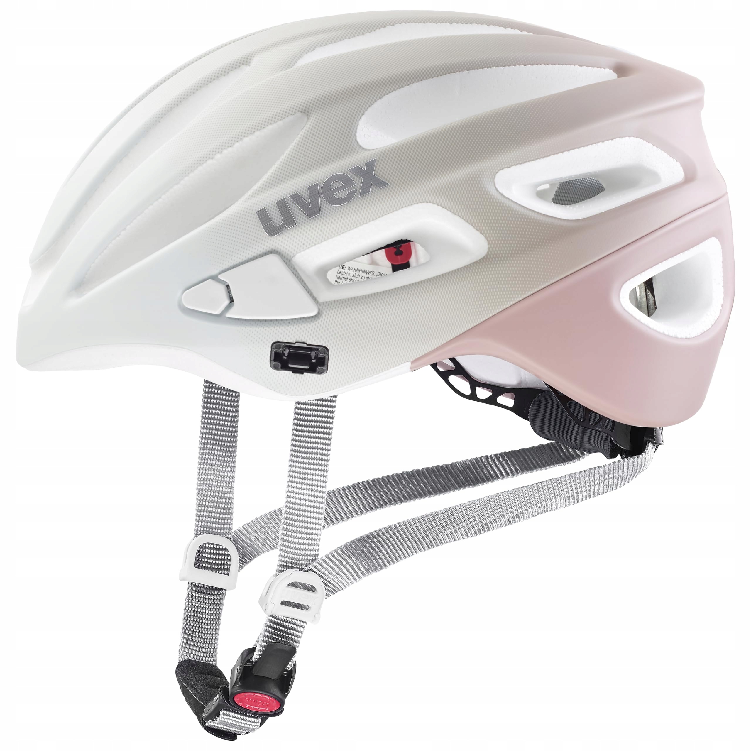 Cyklistická helma Uvex True CC bílo-růžová 52-56cm 17 větracích otvorů 245g