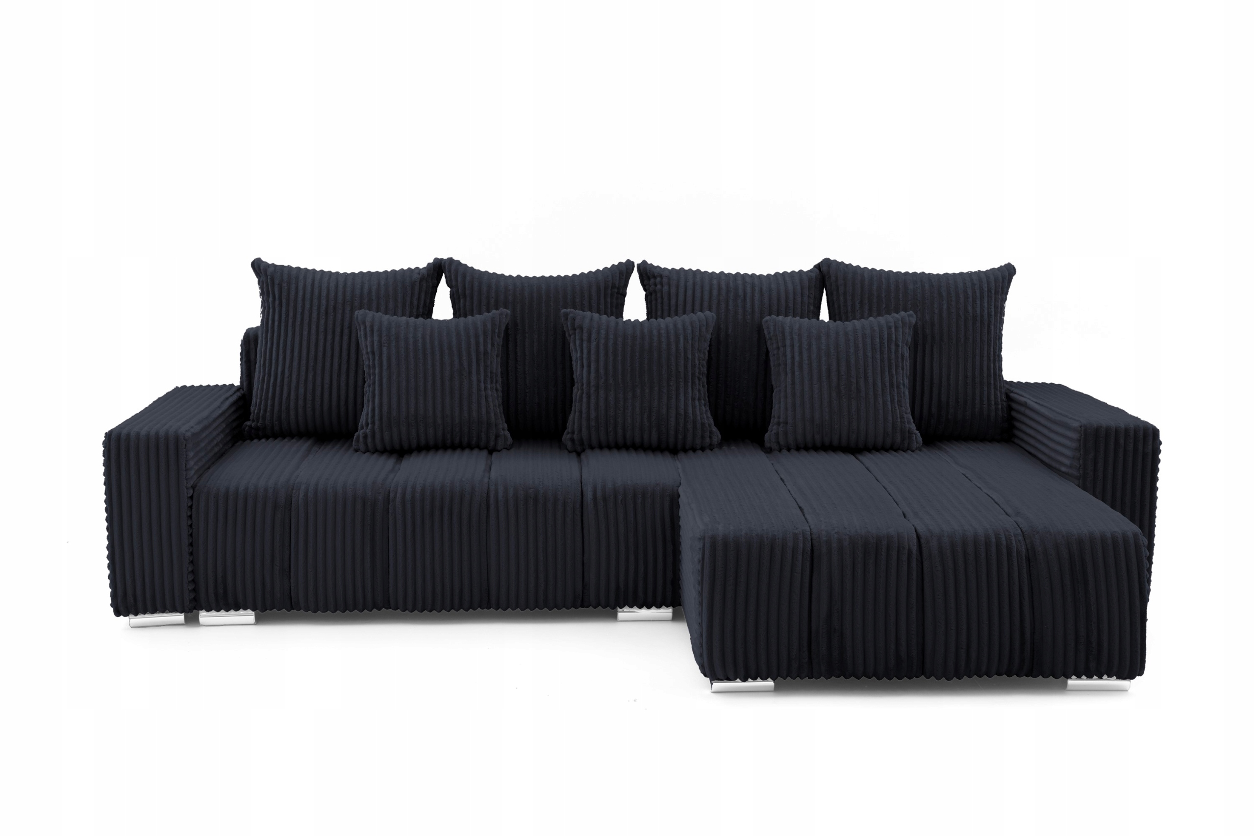 Rohová Sedací Souprava s funkcí spaní Kontejner Volné polštáře