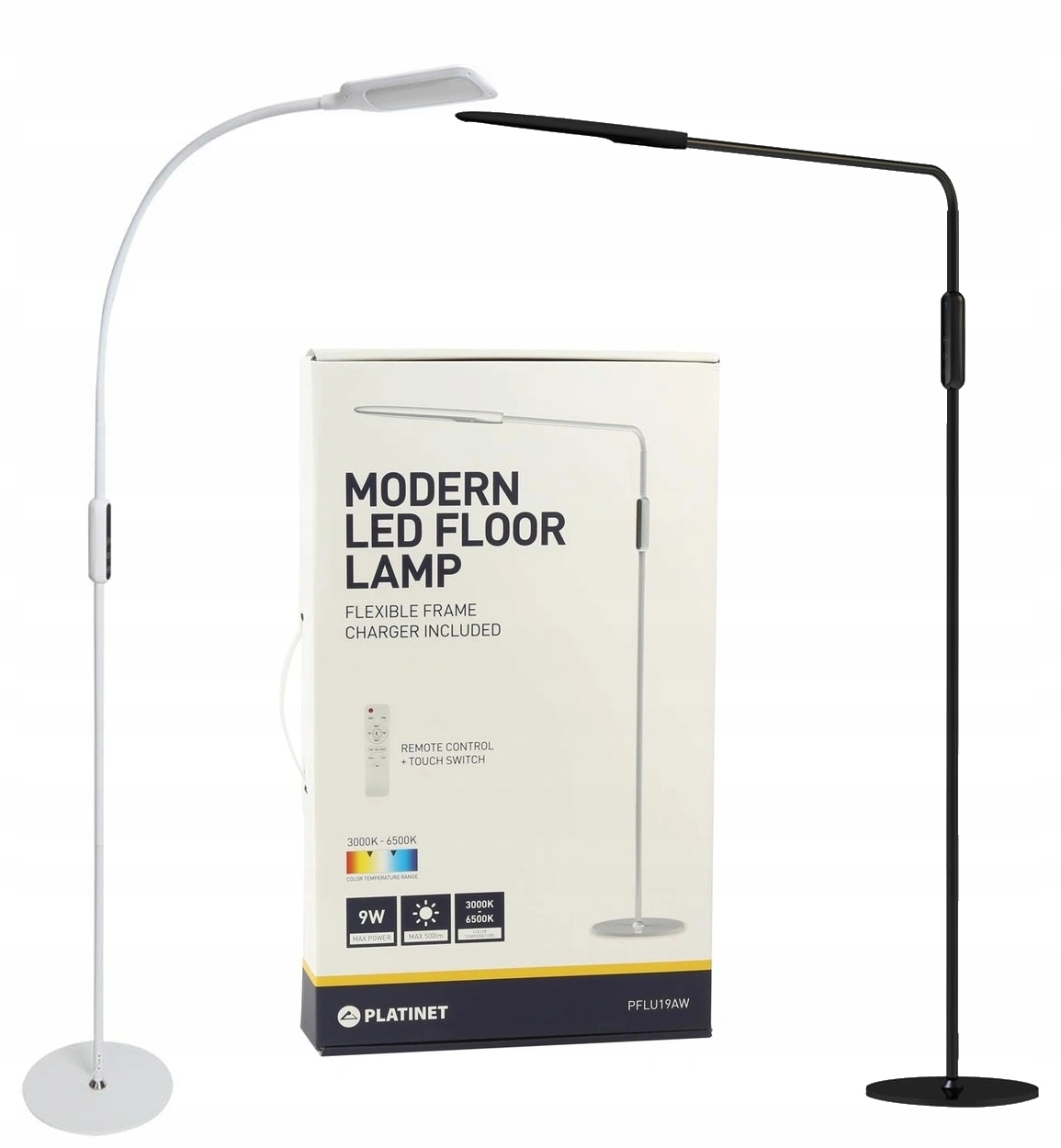 

Stylowa Lampa Podłogowa Stojąca Led 9W Pilot