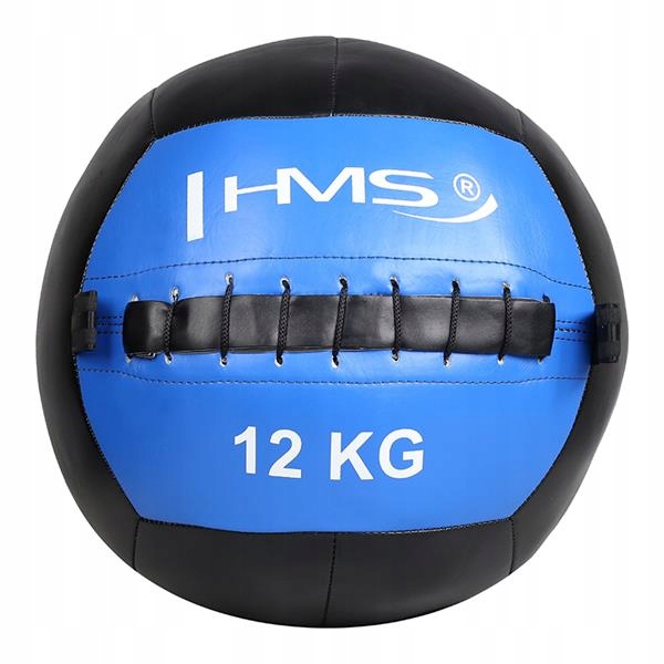 Míč Wall Ball 12 kg modrý pro trénink cross Hms
