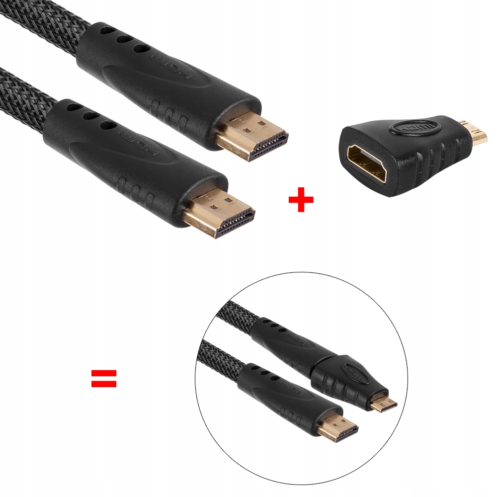 

Adapter Mini Hdmi i kabel Hdmi 1.5m Hqcable HQK-10