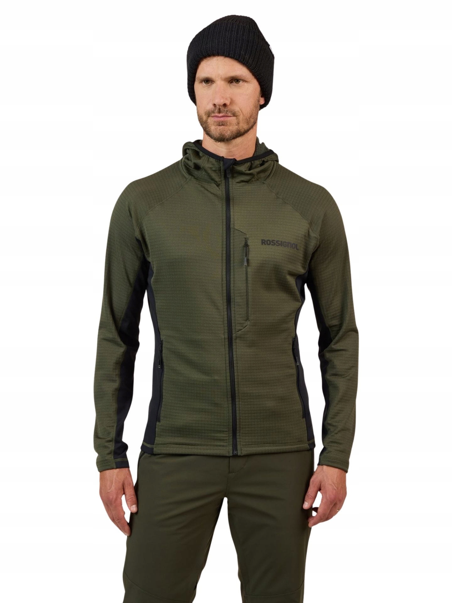 Mikina Rossignol Blackside Fzh Fleece Olive Shadow M