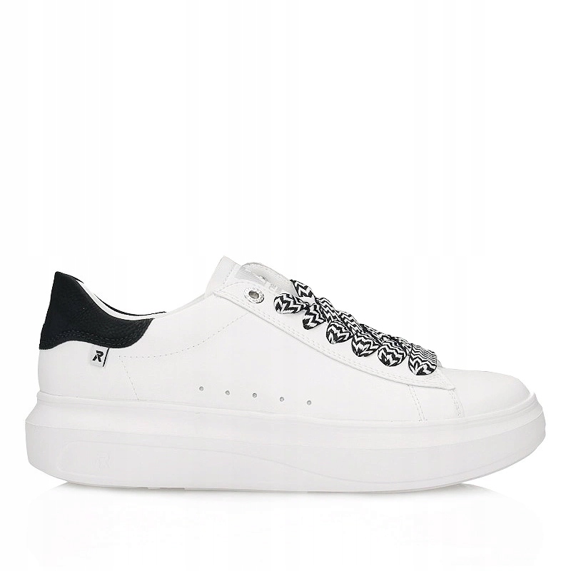 Pohodlné dámské polobotky Rieker W1201-80 bílé