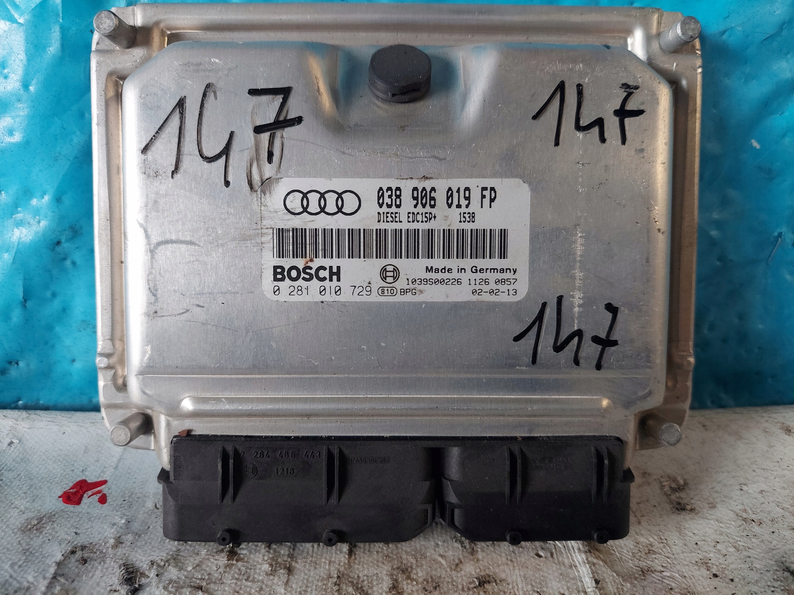A4 B6 1.9 TDI 0 38906019FP control unit of the engine