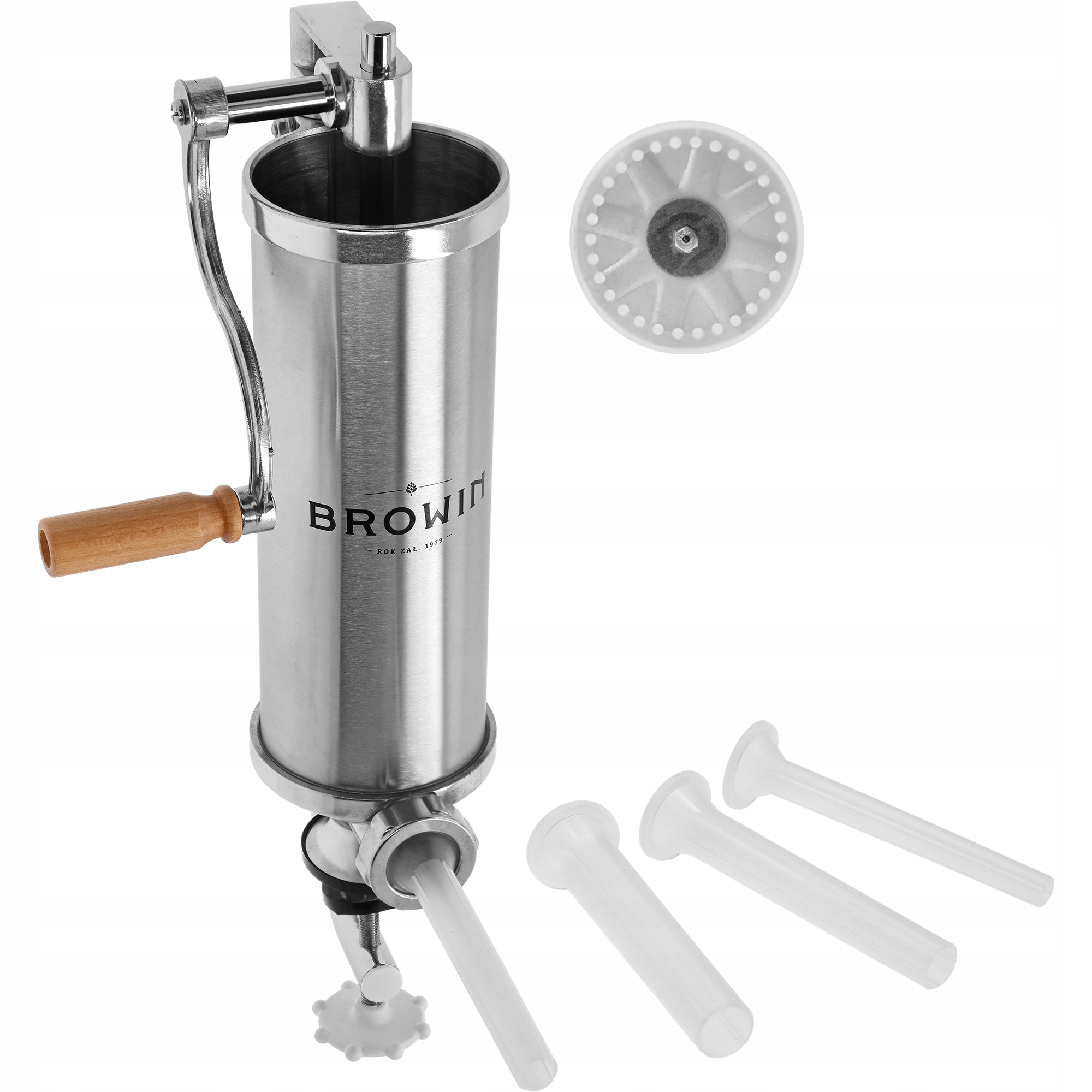 Levně Vertikální plnička na klobásy a paštiky na 2,5 kg, 4 nálevky