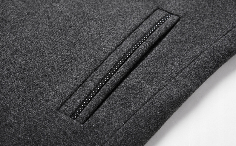 ELEGANCKI MĘSKI PŁASZCZ ZIMOWY JESIENNY WEŁNIANY Linia regular