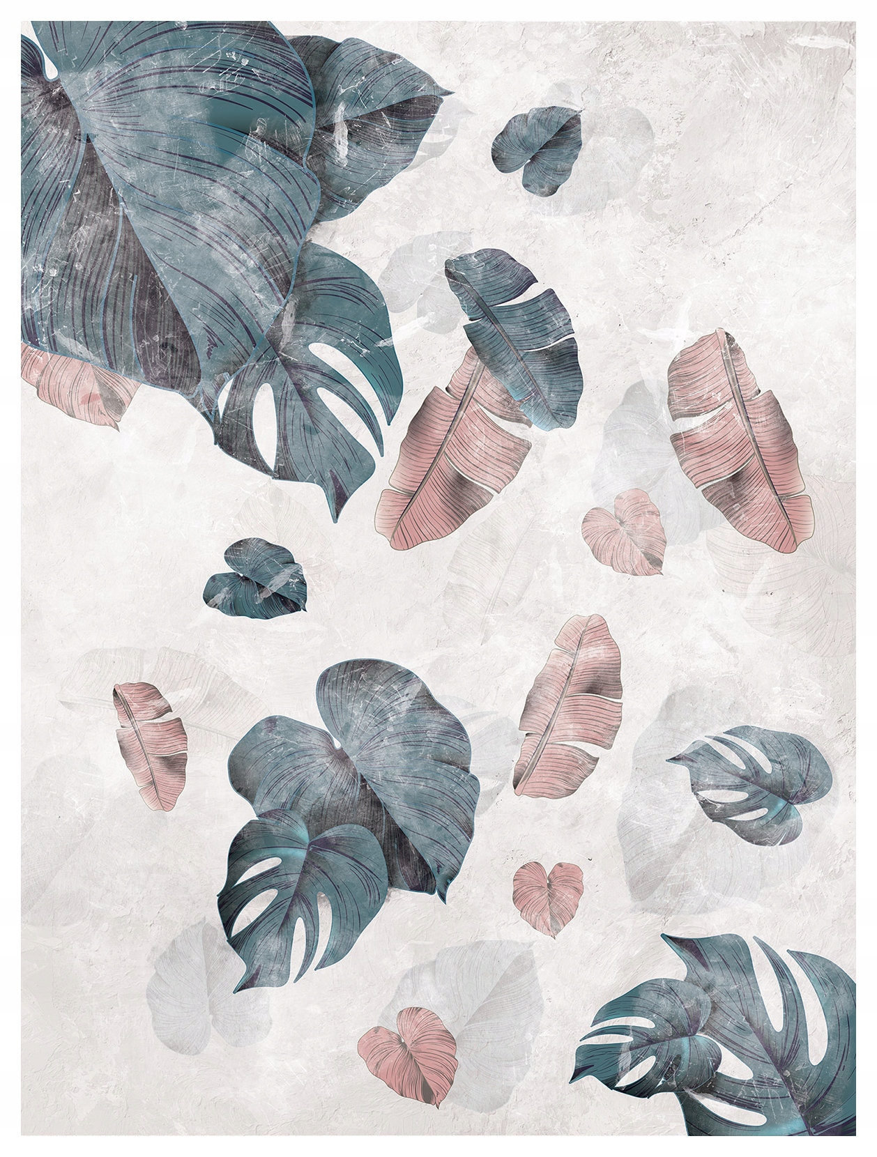 Tapeta Monstera Palmy Abstrakce Tropické Listy Elegance 184x254 lepidlo