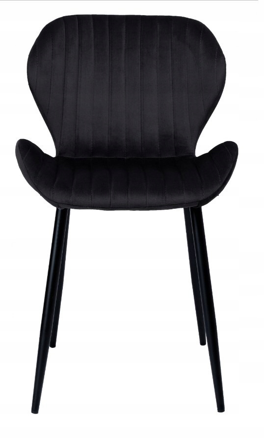 Čalouněná židle Monti Velvet Black Lugano