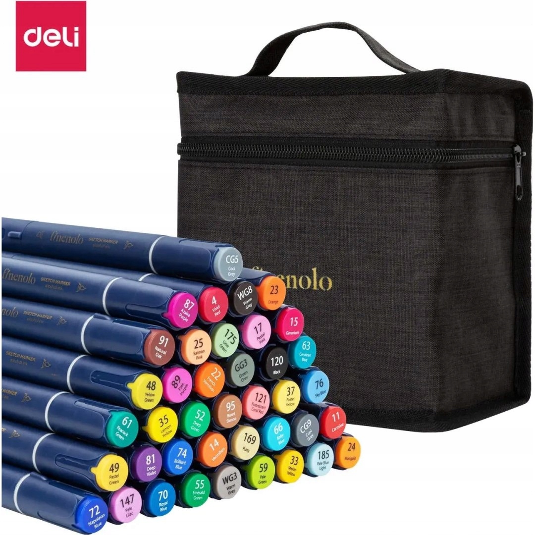 Fixy oboustranné umělecké Finenolo 40 barev C184-40 Deli